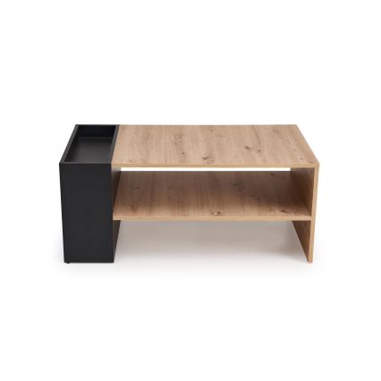 Table basse BELA 100x42 cm chêne artisan/anthracite