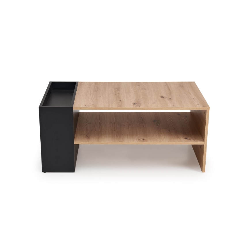 Table basse BELA 100x42 cm chêne artisan/anthracite