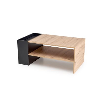 Table basse BELA 100x42 cm chêne artisan/anthracite