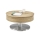 Table basse BLOCK Ø 79 cm, chêne/argenté