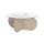 Table basse BUBBLE Ø 75 cm beige/transparente