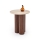 Table basse CALDO Ø 50 cm marron/beige
