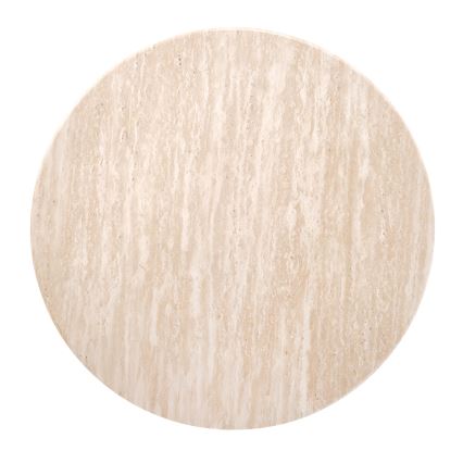 Table basse CALDO Ø 50 cm marron/beige
