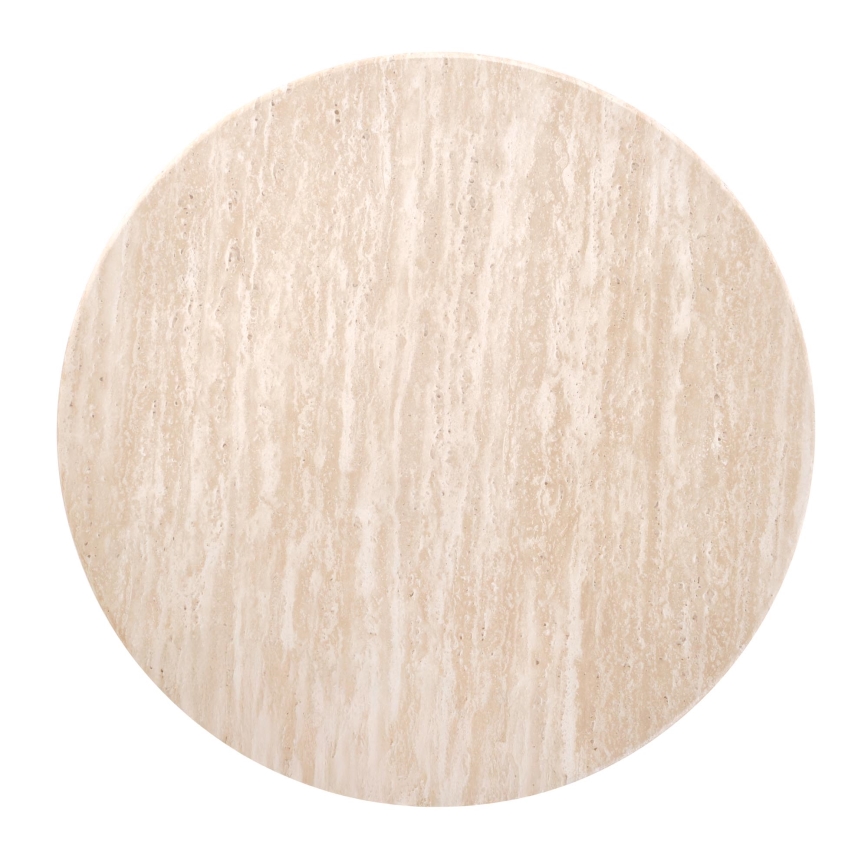 Table basse CALDO Ø 50 cm marron/beige
