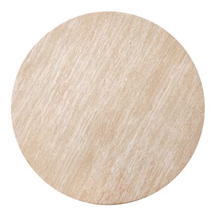 Table basse CALDO Ø 80 cm marron/beige