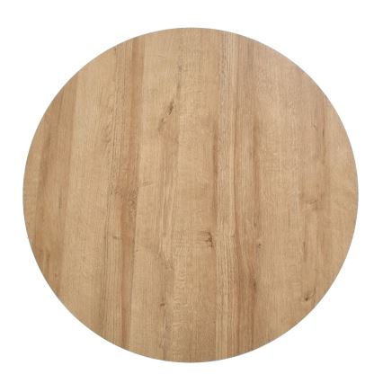 Table basse CAMILA 41x80 cm doré chêne/noir