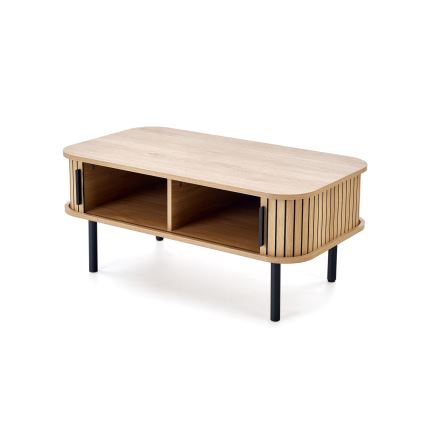 Table basse CASA 90x50 cm brune/noire