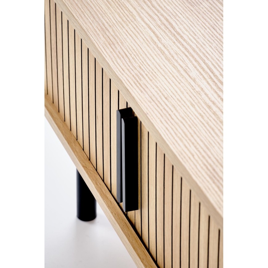 Table basse CASA 90x50 cm brune/noire