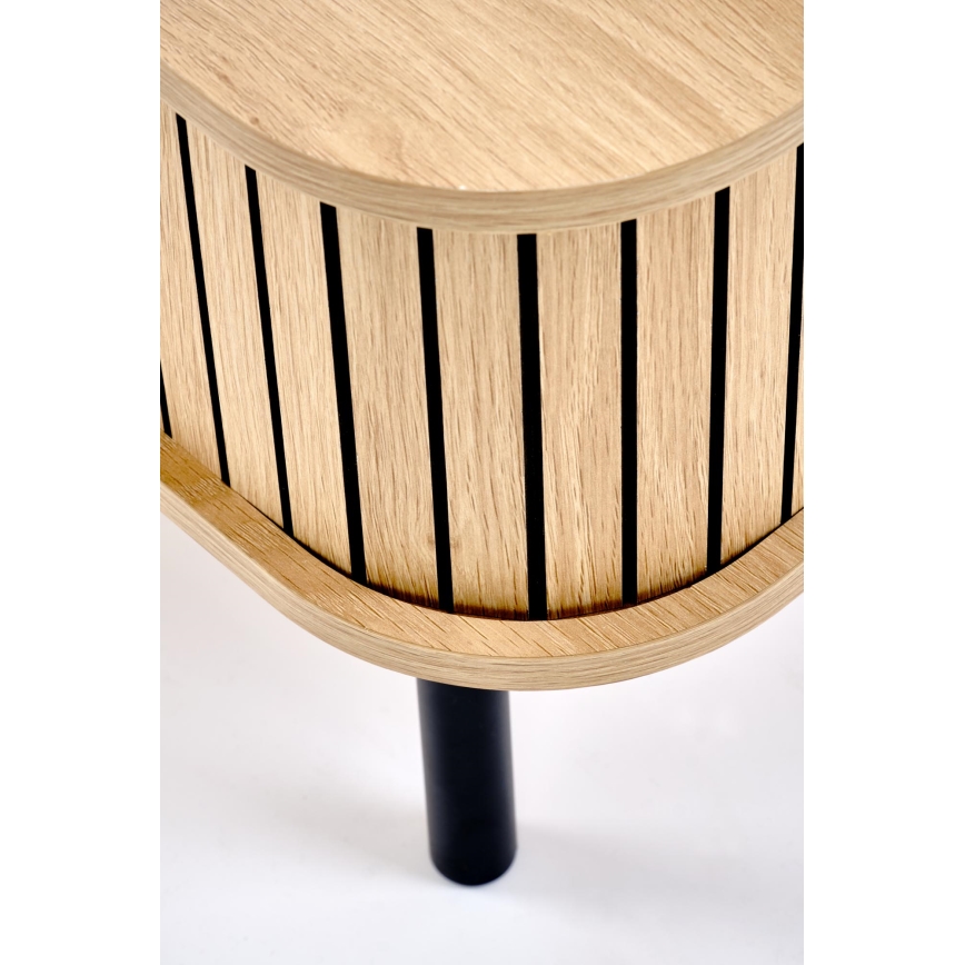 Table basse CASA 90x50 cm brune/noire