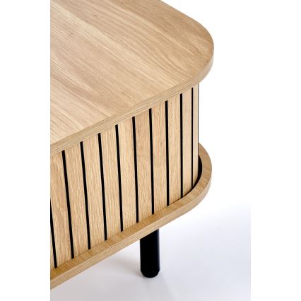 Table basse CASA 90x50 cm brune/noire