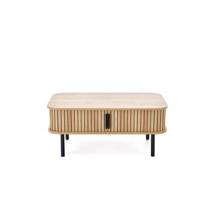 Table basse CASA 90x50 cm brune/noire