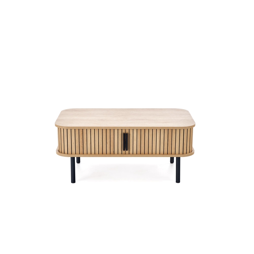 Table basse CASA 90x50 cm brune/noire