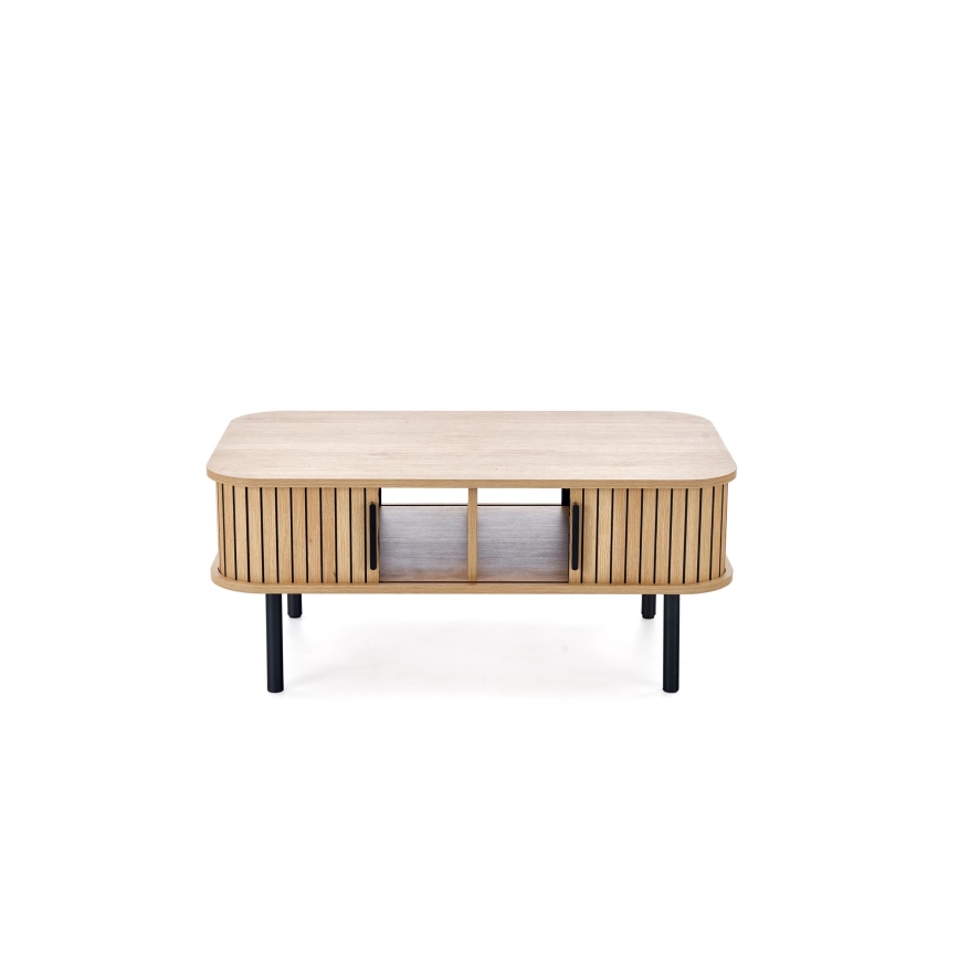 Table basse CASA 90x50 cm brune/noire