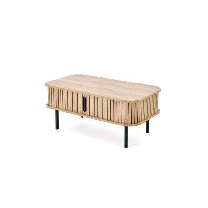 Table basse CASA 90x50 cm brune/noire
