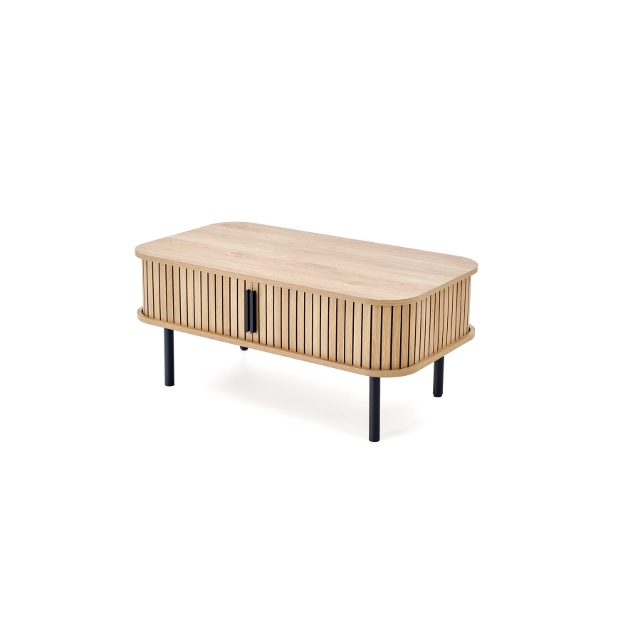 Table basse CASA 90x50 cm brune/noire