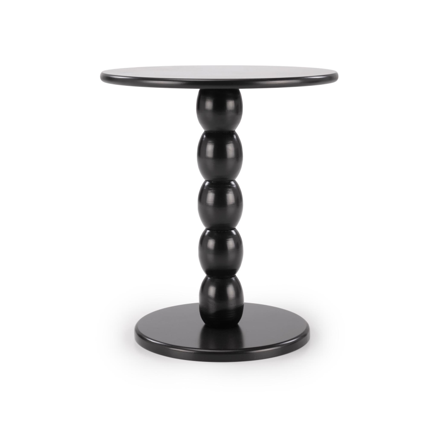 Table basse CIRILA, Ø 40 cm, noire