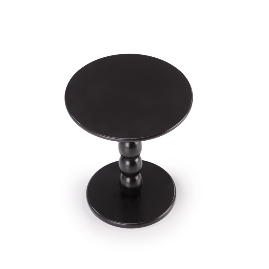Table basse CIRILA, Ø 40 cm, noire