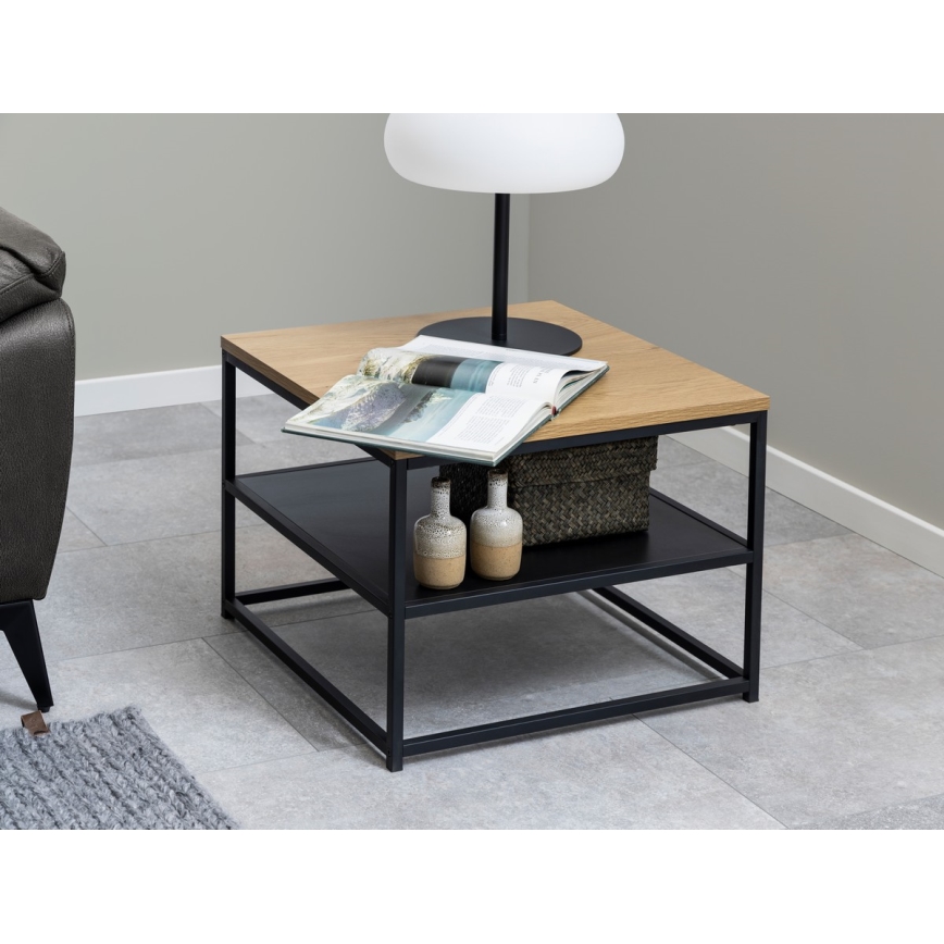 Table basse CORA chêne/noir