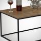 Table basse COSCO 43x95 cm marron/noir