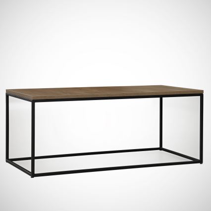 Table basse COSCO 43x95 cm marron/noir