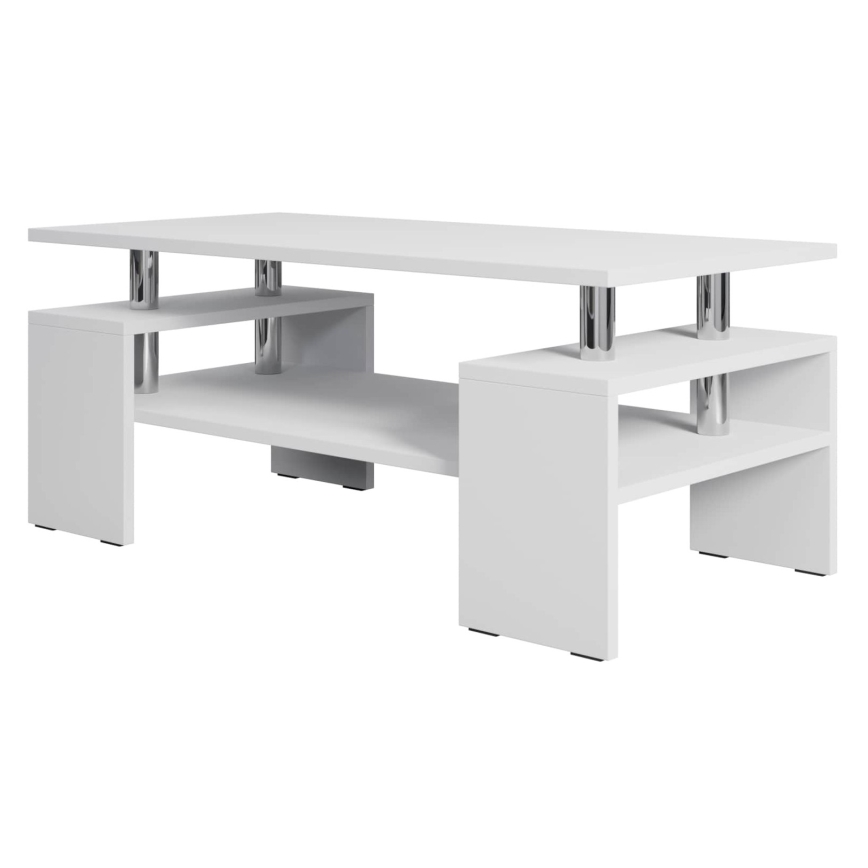 Table basse CUBE 50x110 cm blanc