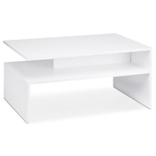 Table basse DELCHI 45x90 cm blanc