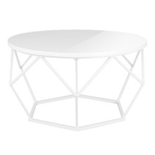 Table basse DIAMOND 40x70 cm blanche