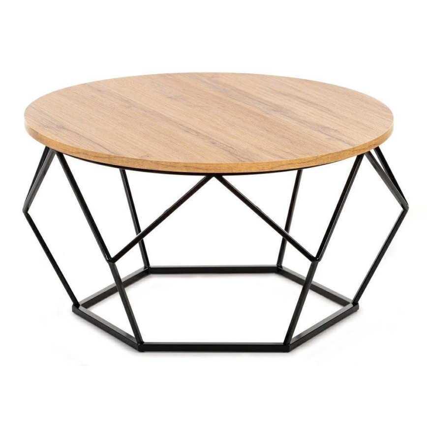 Table basse DIAMOND 40x70 cm noire/marron