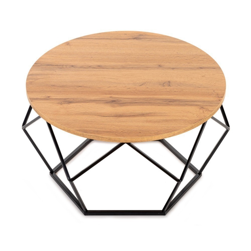 Table basse DIAMOND 40x70 cm noire/marron