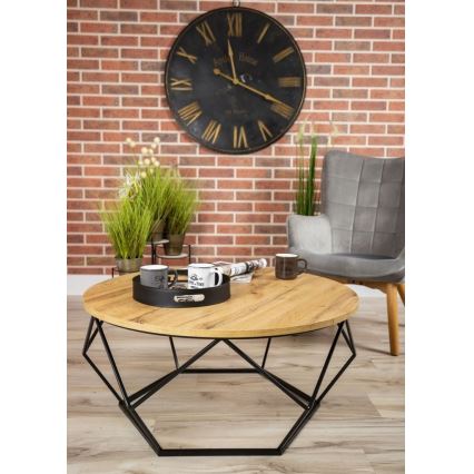 Table basse DIAMOND 40x90 cm noire/marron