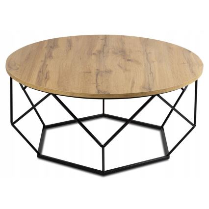 Table basse DIAMOND 40x90 cm noire/marron