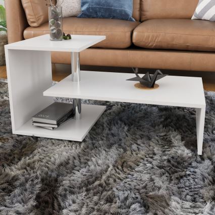 Table basse DILEK 46x100 cm blanche