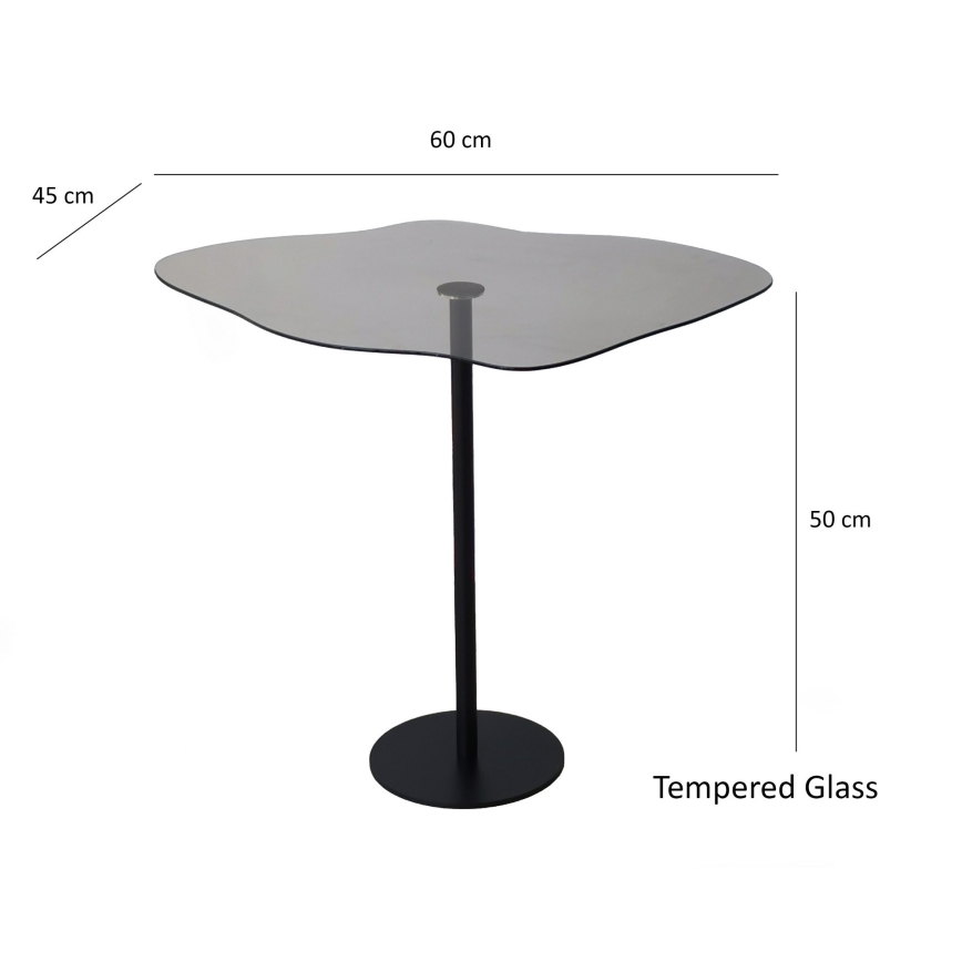 Table basse DIOR 50x60 cm noir