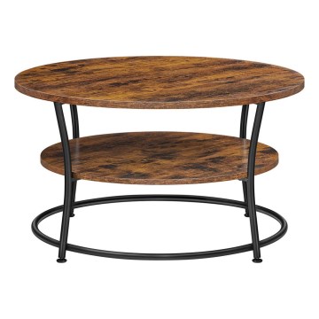 Table basse ELDUR brun/noir