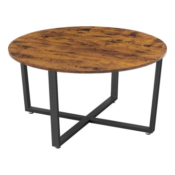 Table basse ELDUR marron/noir