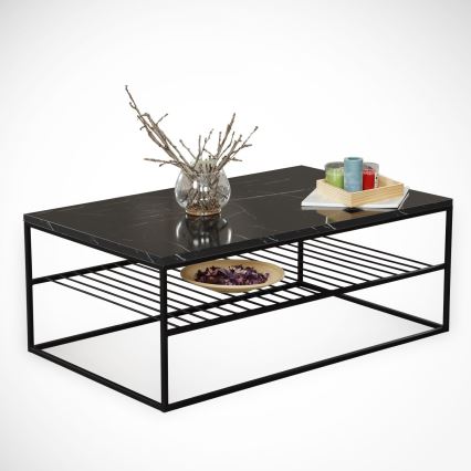 Table basse ETNA 43x95 cm noire