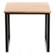 Table basse EVEN 55x60 cm noir/marron