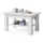 Table basse extensible avec étagère ADONIS 110/150x68 cm blanche