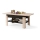 Table basse extensible avec plateau relevable ROY 130/170x65 cm chêne sonoma/noir