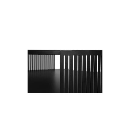 Table basse FIKOLI 40x75 cm noir/blanc
