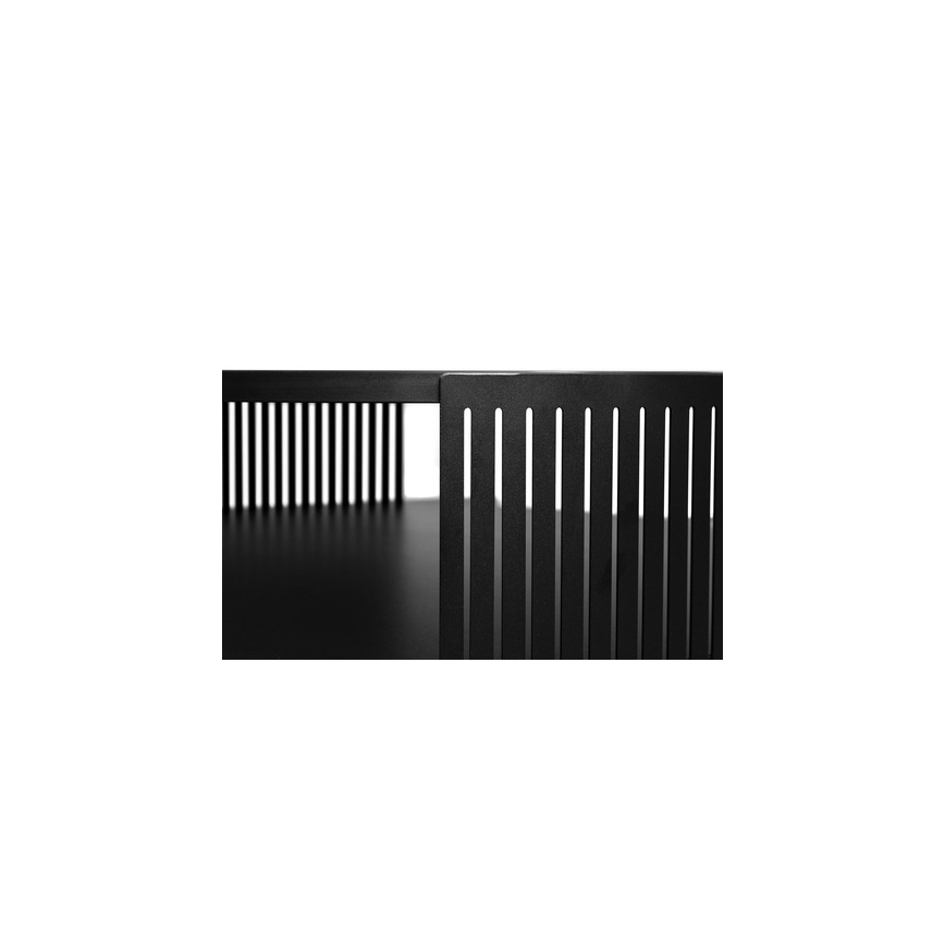Table basse FIKOLI 40x75 cm noir/blanc