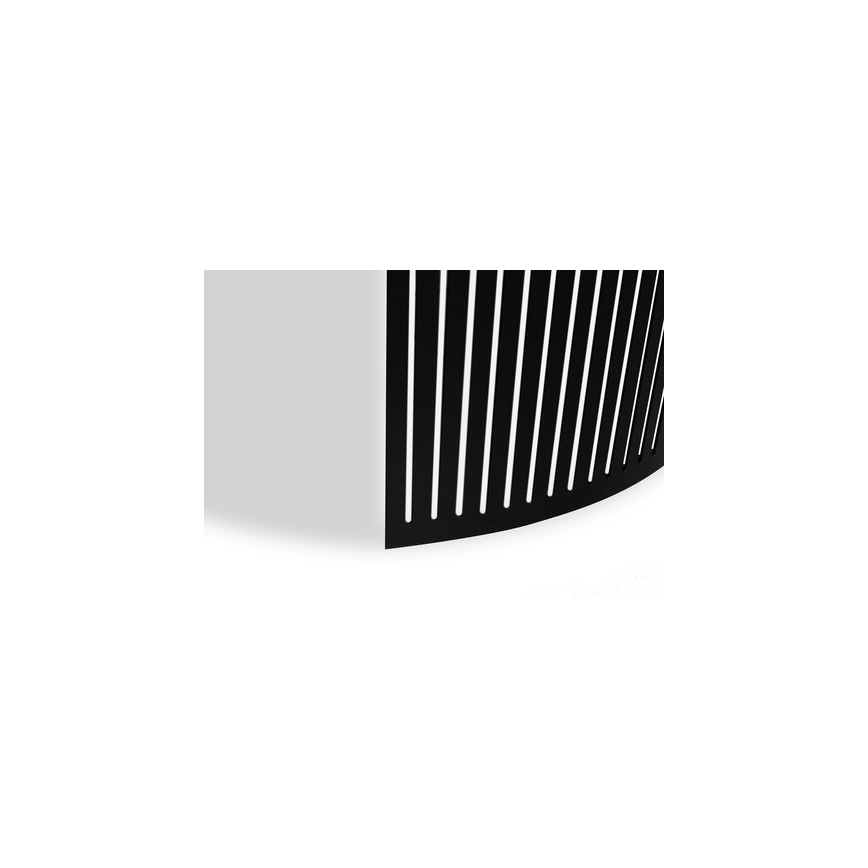 Table basse FIKOLI 40x75 cm noir/doré chêne