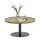 Table basse FOCUS, diamètre 80 cm, chêne/noir