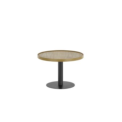 Table basse FOCUS Ø 60 cm chêne/noir