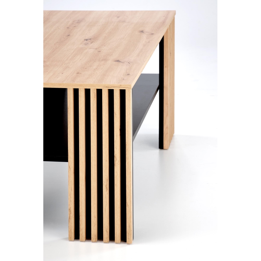 Table basse FORMA 110 x 65 cm marron/noir