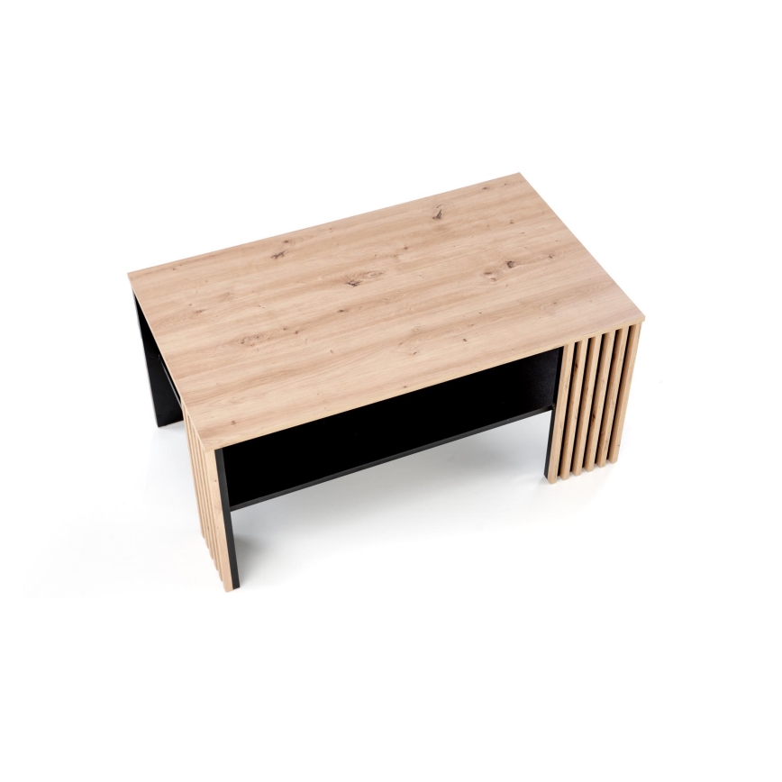 Table basse FORMA 110 x 65 cm marron/noir