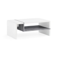 Table basse FRED blanc/gris