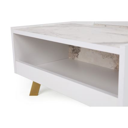 Table basse FRIDA 63x90 cm blanc