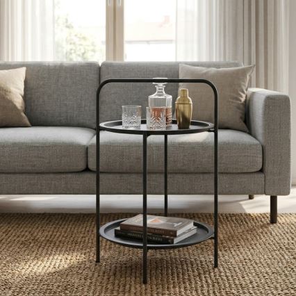 Table basse HAGE 50 x 66 cm, noire