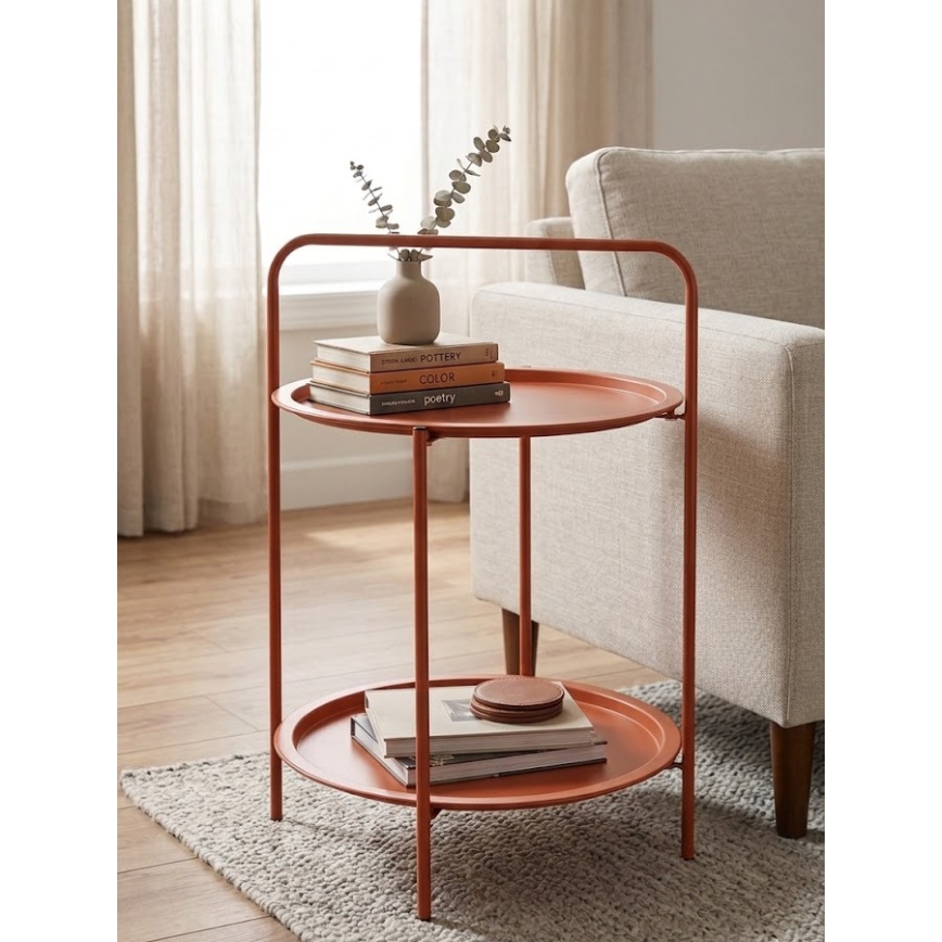 Table basse HAGE 50 x 66 cm orange